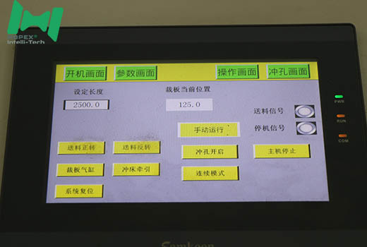 Solar mounting structure machine PLC touch screen control panel