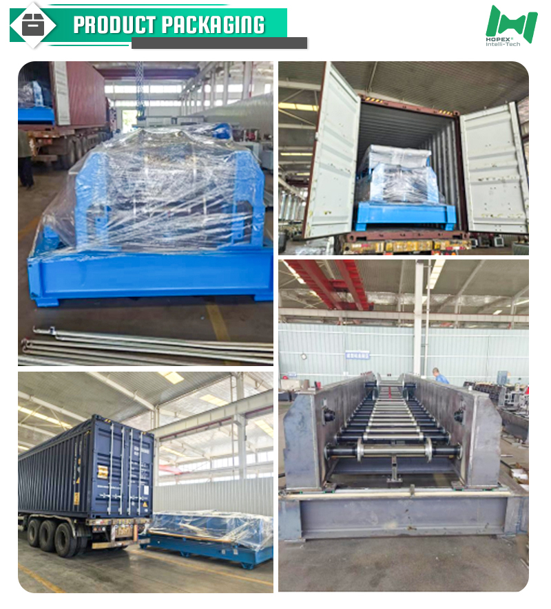 Solar panel mounting structure roll forming machine packaging and container loading