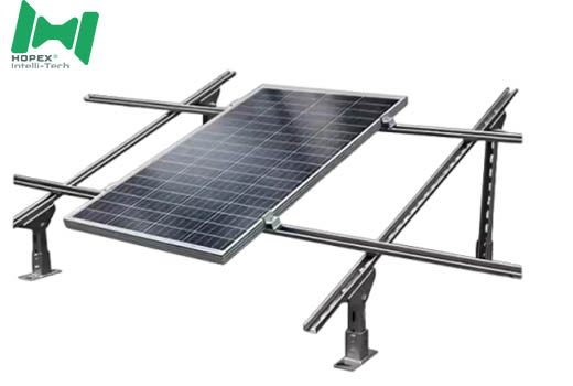 Rooftop solar mounting structure assembled from roll formed channel