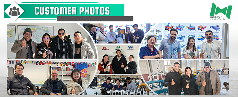 Customers visiting the HOPEX roll forming machine factory