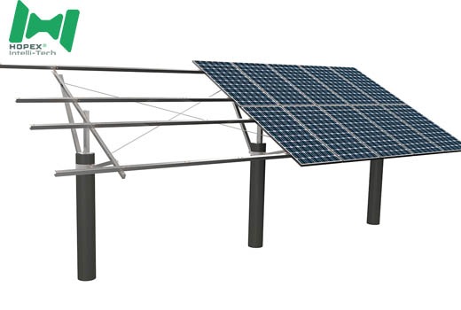 Ground mounted array built with the solar mounting bracket making machine