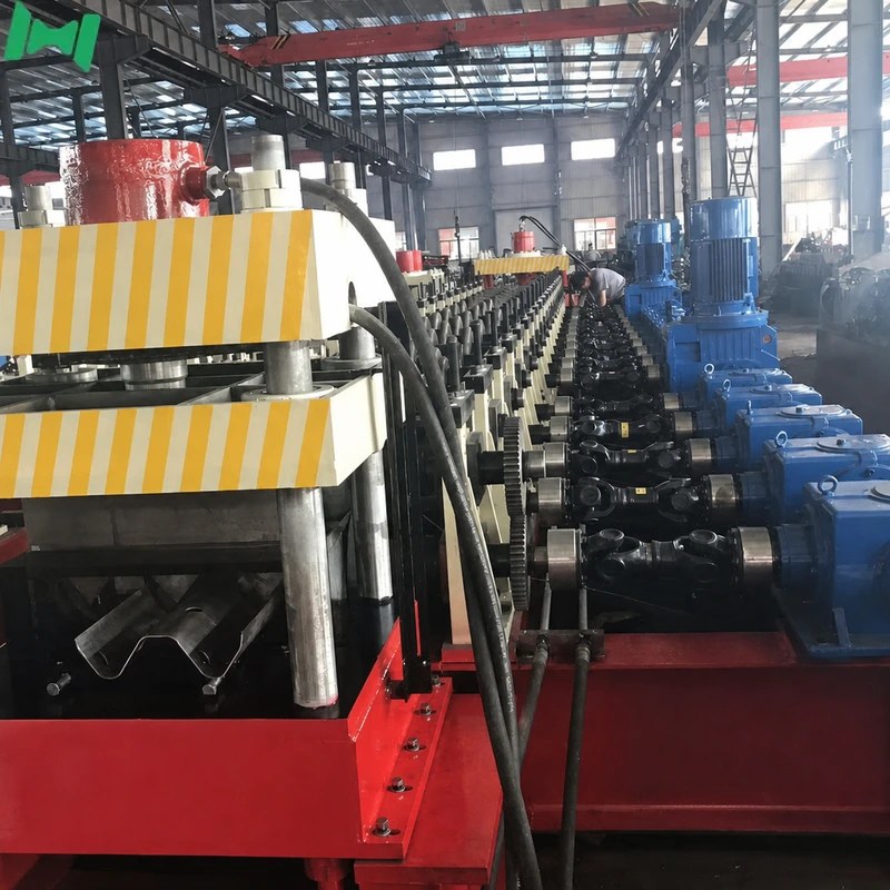 highway guardrail making machine continuous forming line