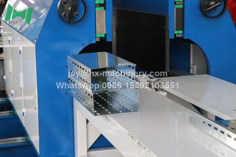 Bending perforated cable tray machine
