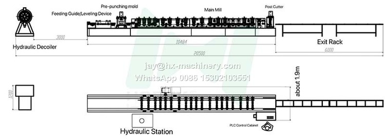 rack upright roll forming machine