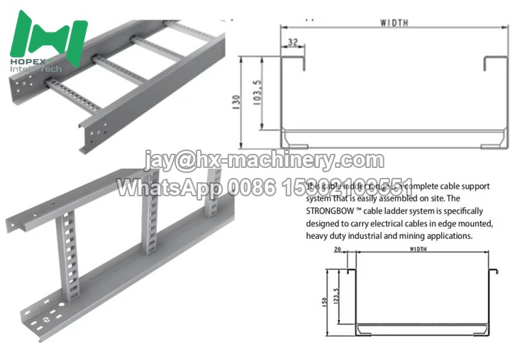 ladder cable tray roll forming machine
