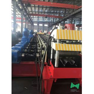 Automatic Guardrail Production Machine — PLC Controlled Line